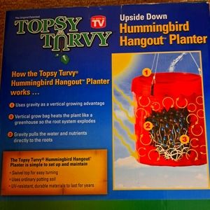 Topsy Turvy upside down butterfly and hummingbird Planter. AS SEEN (ON TV)